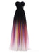 Sweetheart Beaded Chiffon Ombre Long Evening Prom Robes, Custom tas Sweet 16 Robes, 18403