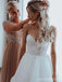 Spaghettiriemen richten rückenfreie preiswerte Hochzeitskleider einzigartige preiswerte Online-Brautkleider, WD606 aus