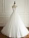 Simples Sem tiras Umas Pérolas de linha Vestidos de Casamento de Casamento Enfeitados com contas, Vestidos de Casamento de Casamento Feitos Alfandegários Baratos, WD276
