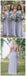 Robes de demoiselle d'honneur pas chères en chiffon bleu poussiéreux à une épaule en ligne, WG260