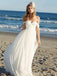 Robes de mariée simples à épaules dénudées en ligne, robes de mariée en mousseline de soie à bas prix, WD437