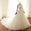 Long Sleeve Lace Long Custom Cheap Custom Dresses, WD305