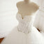 Durchsichtig V-Ausschnitt A-Linie Spitze lange benutzerdefinierte günstige Hochzeit Brautkleider, WD300