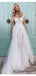 Manches longues voir à travers les robes de mariée bon marché, robes de mariée sexy dos nu A-ligne, WD435