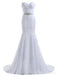 Robes de mariée pas cher sirène en dentelle blanche chérie en ligne, robes de mariée en dentelle pas cher, WD468