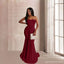 Simples Dusty Rose barato sereia longos dama de honra vestidos on-line, WG548